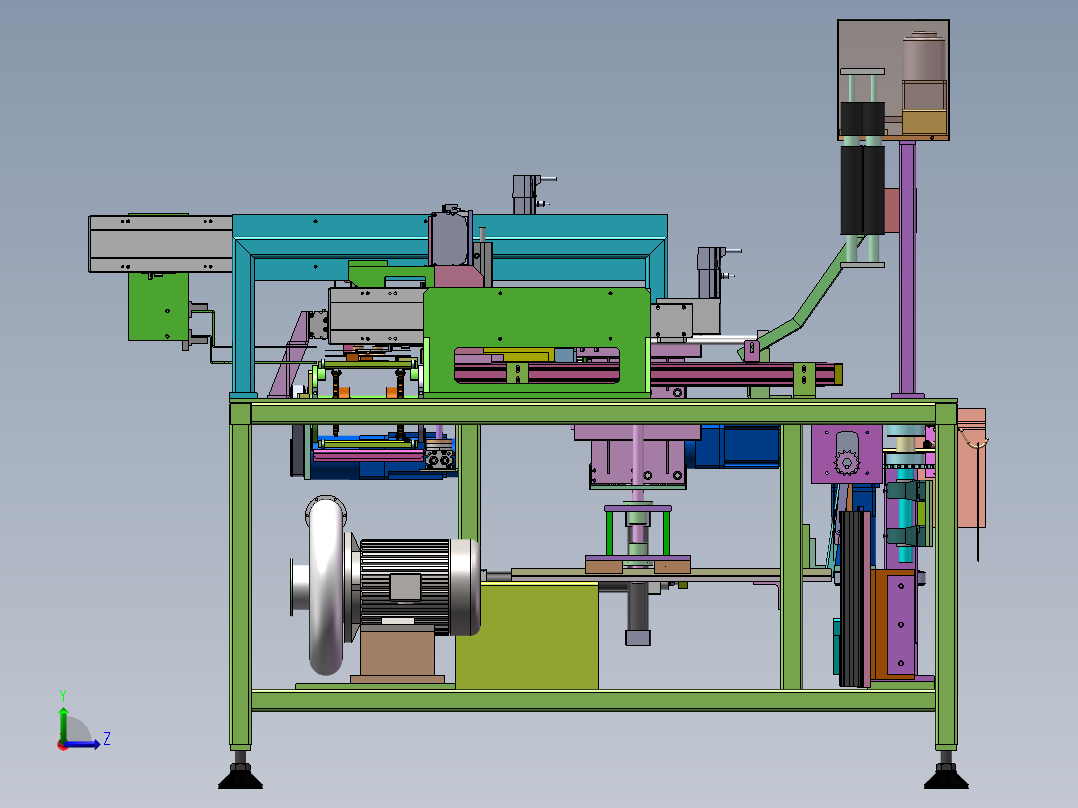 2023.02月-立体口罩收料包装机sw18可编辑左视图