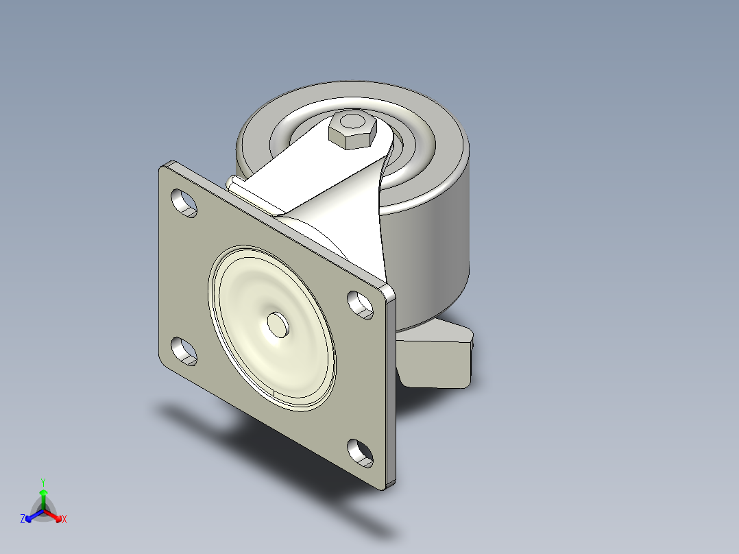中荷重腳輪(1500N、2500N)5576-3D多系列多零件图纸模型