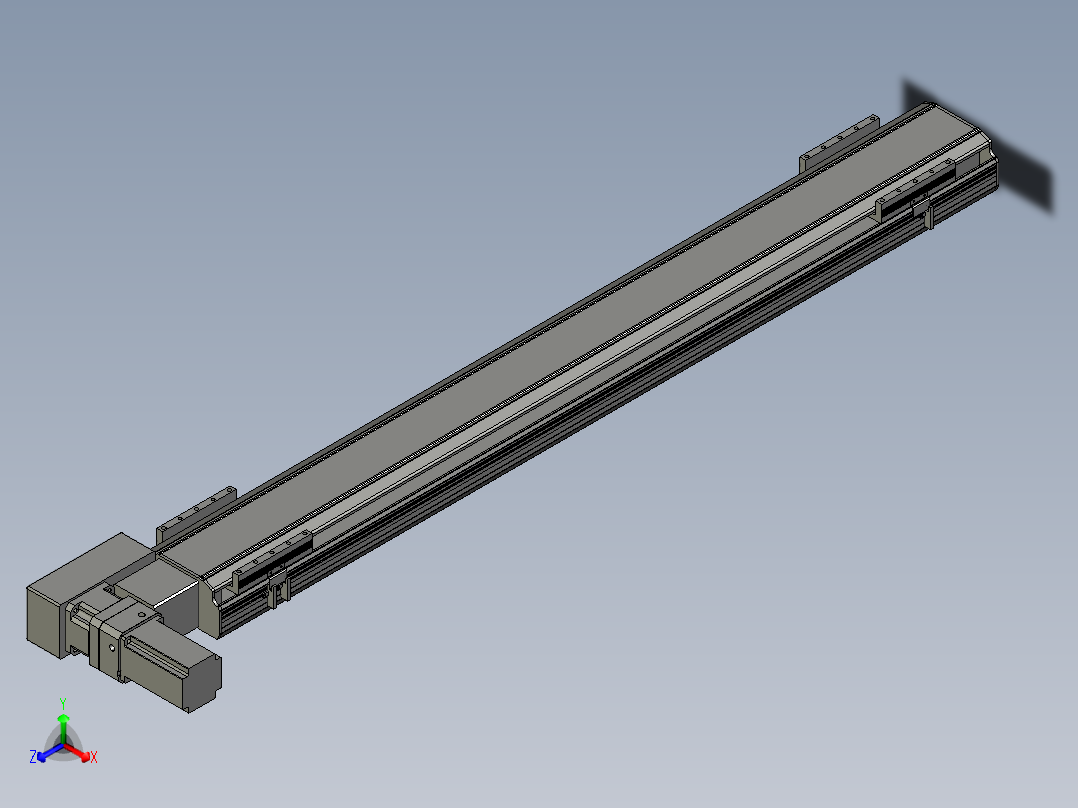 直线模组LHB17-L40-S1300-BL设计图纸