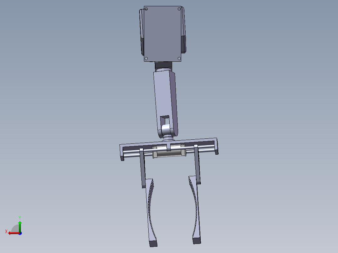 简易机械手后视图
