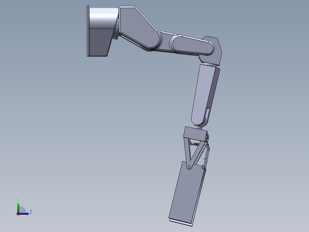 简易机械手左视图