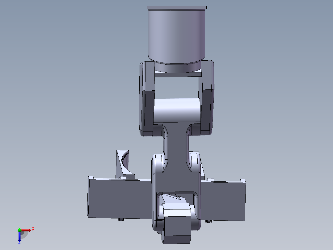 简易机械手俯视图