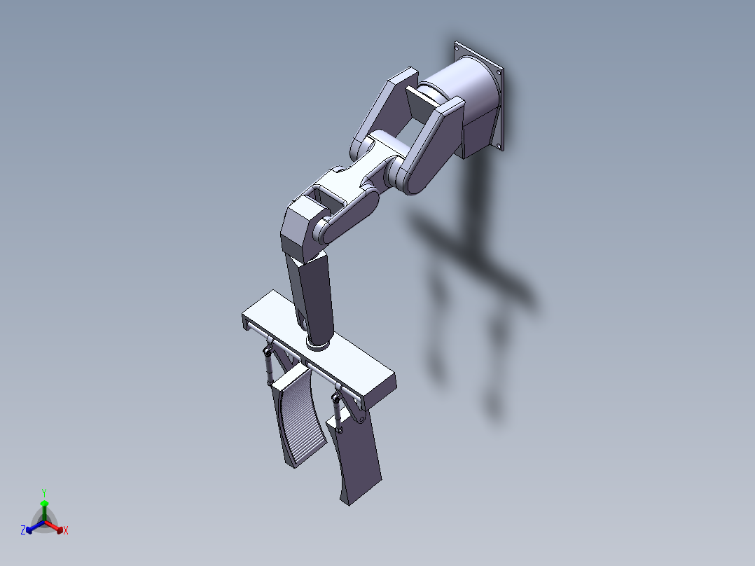 简易机械手正等轴测图