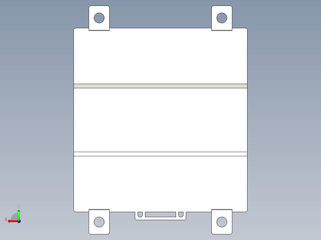 基恩士EX-501_502_505_510_kc图纸模型后视图