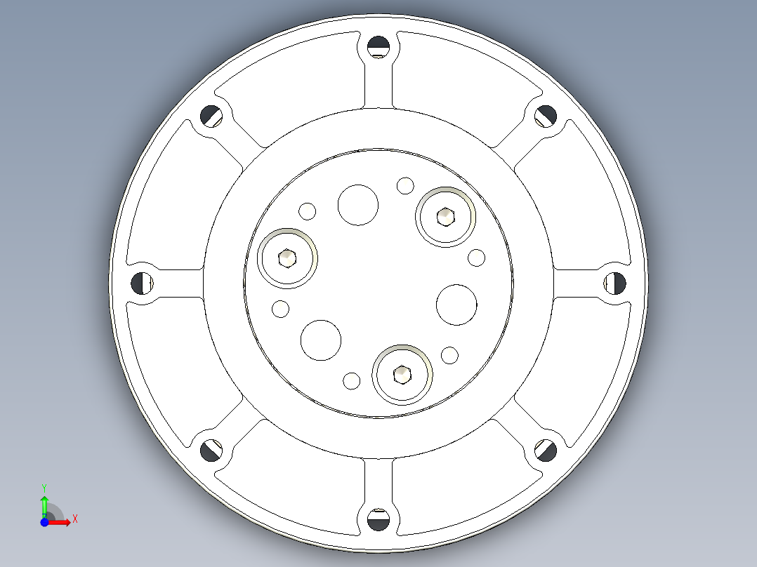 关节电机前视图