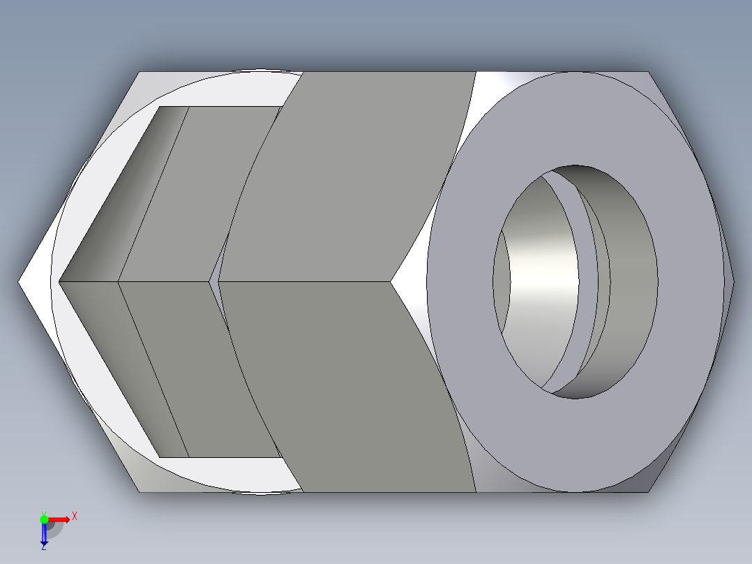 卡套式工业通用硬管接头EO_Adjustable_locknut_45_deg_elbow_VEE20SRCF俯视图