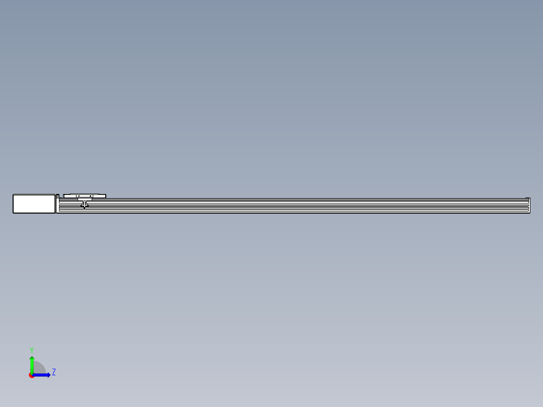 同步带全封闭直线模组TPA-HCB-110D-90-L1450-MR-Y-P40-N3左视图
