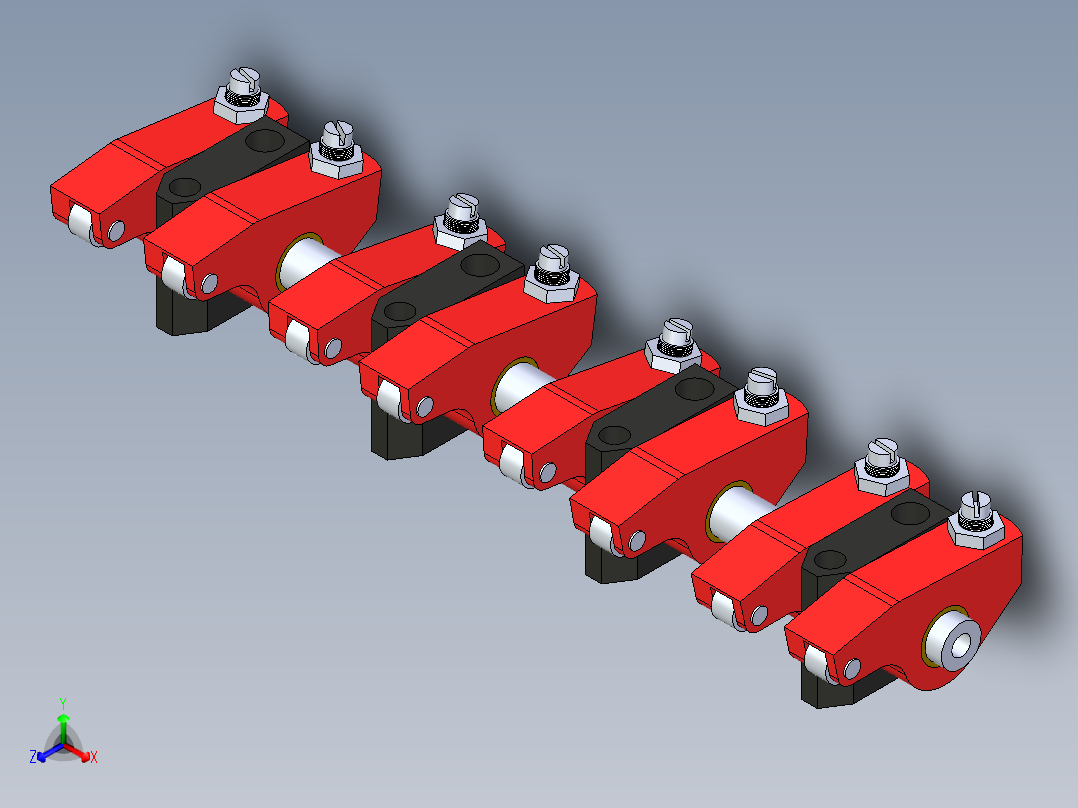 发动机头正等轴测图