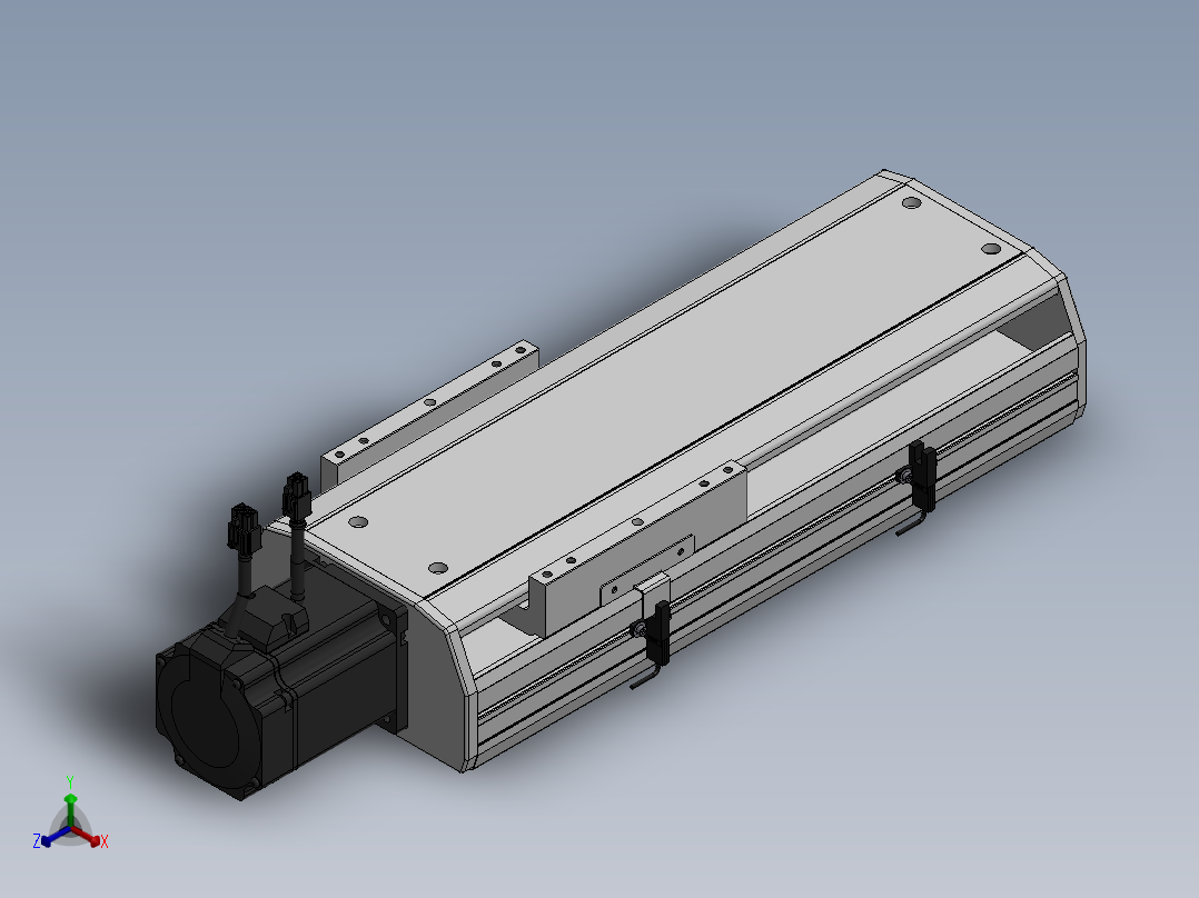 精密模组MY170-T10-200L-BC-P75B-C4-C正等轴测图