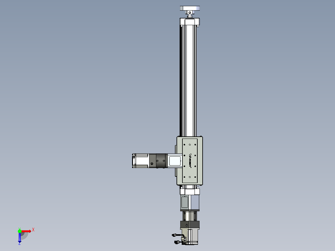 威洛博直线电机模组EB8ZR-L200-S600-RZP75B5K-ZP755K-MS3俯视图