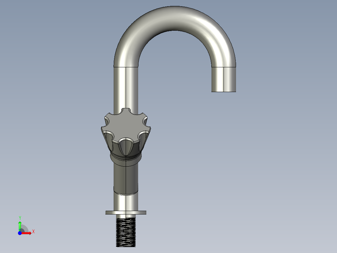 基琴水槽水龙头前视图