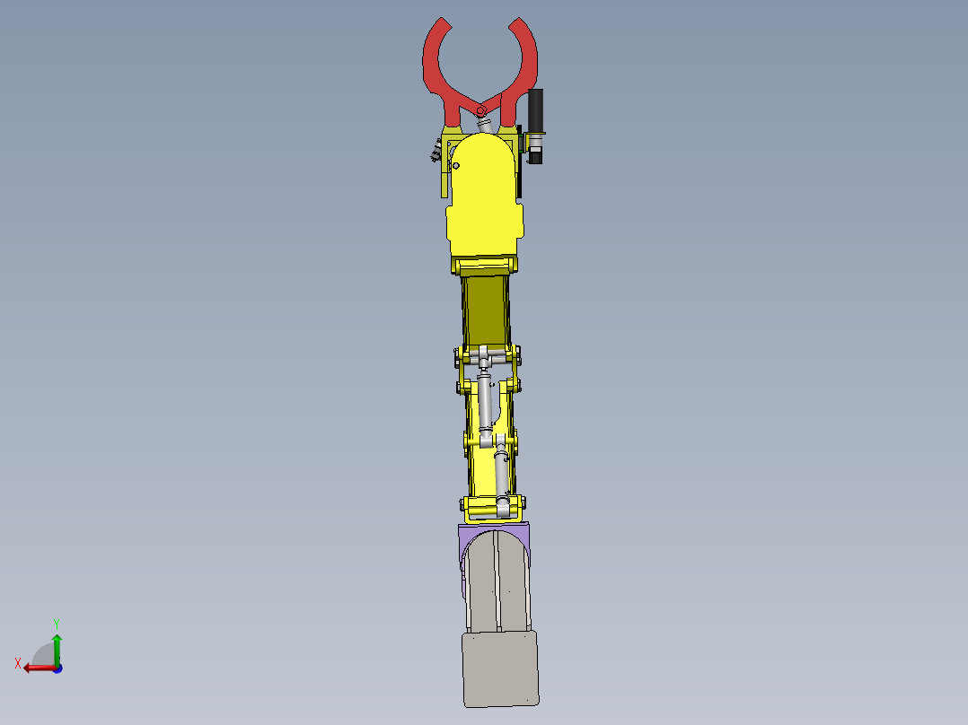 液压机械臂设计三维SW模型1248298==80后视图