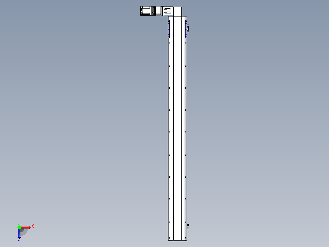 同步带滑台-半封闭B17-L100-S1750-L-P75-D3-N3俯视图