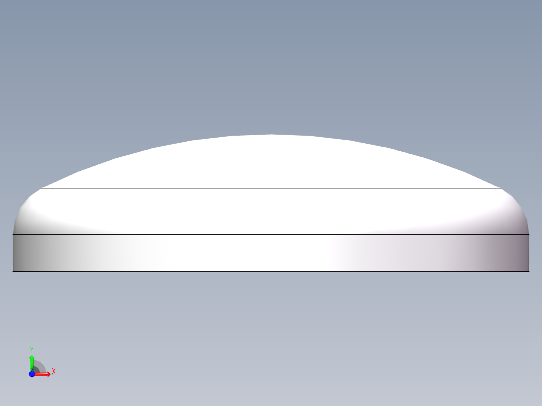 THB碟形封头DN350前视图