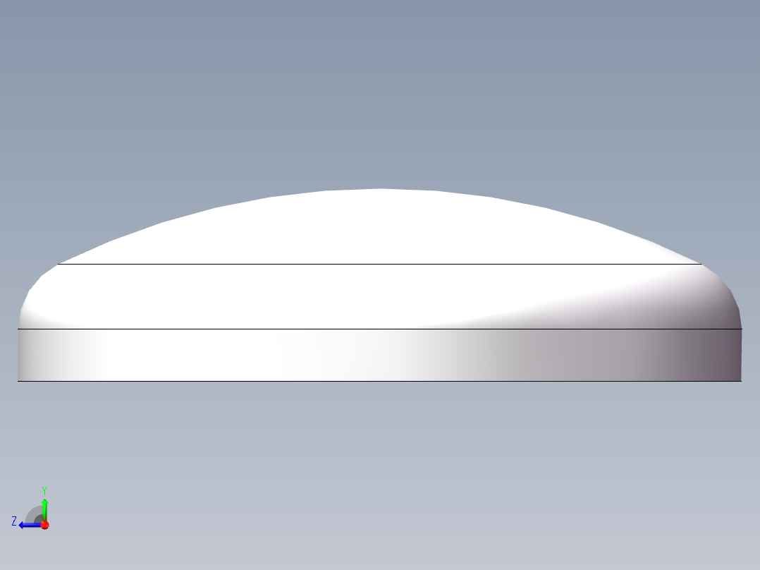 THB碟形封头DN350右视图