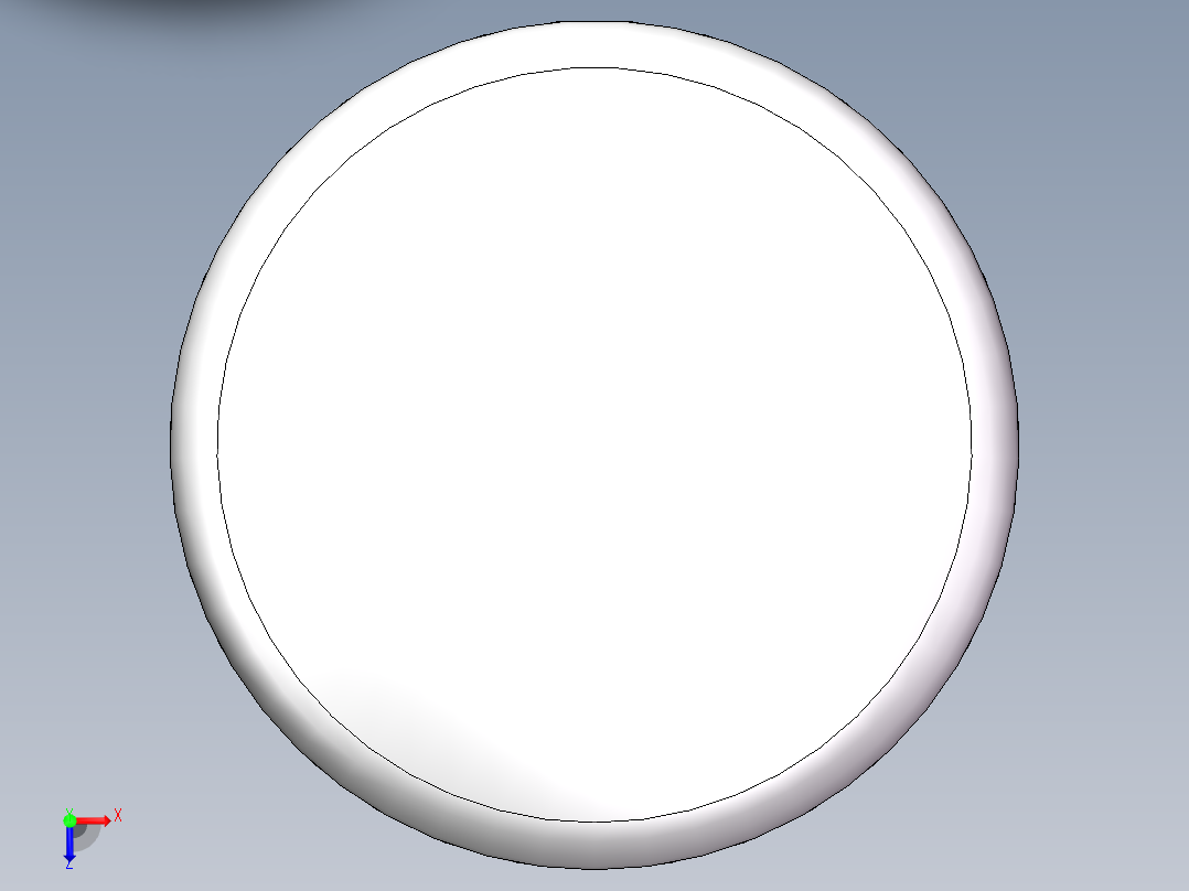 THB碟形封头DN350俯视图