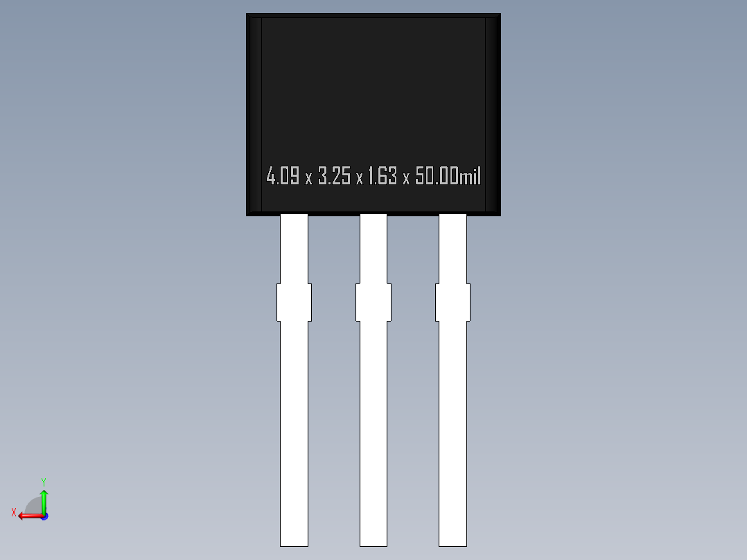 TO-92S后视图