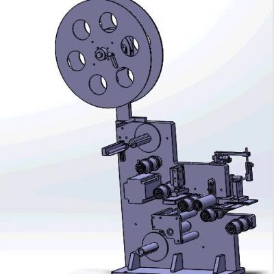 苹果电子产品用的贴标机 非标自动化设备3D图纸3D模型
