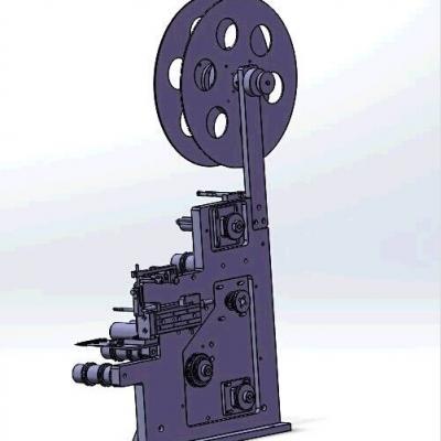苹果电子产品用的贴标机 非标自动化设备3D图纸3D模型