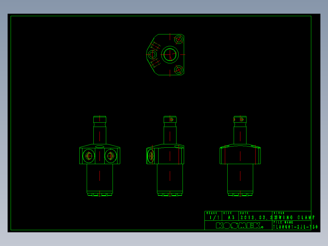 KOSMEKTLA0601-2JL-Y30多系列多零件图纸模型