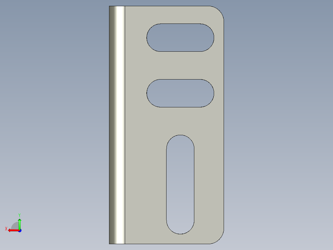 基恩士PZ2-42_bracket1_kc图纸模型后视图