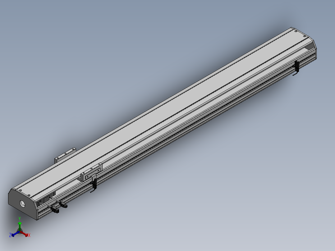 精密模组MY130-T10-950L-M-P20B-C4-C正等轴测图