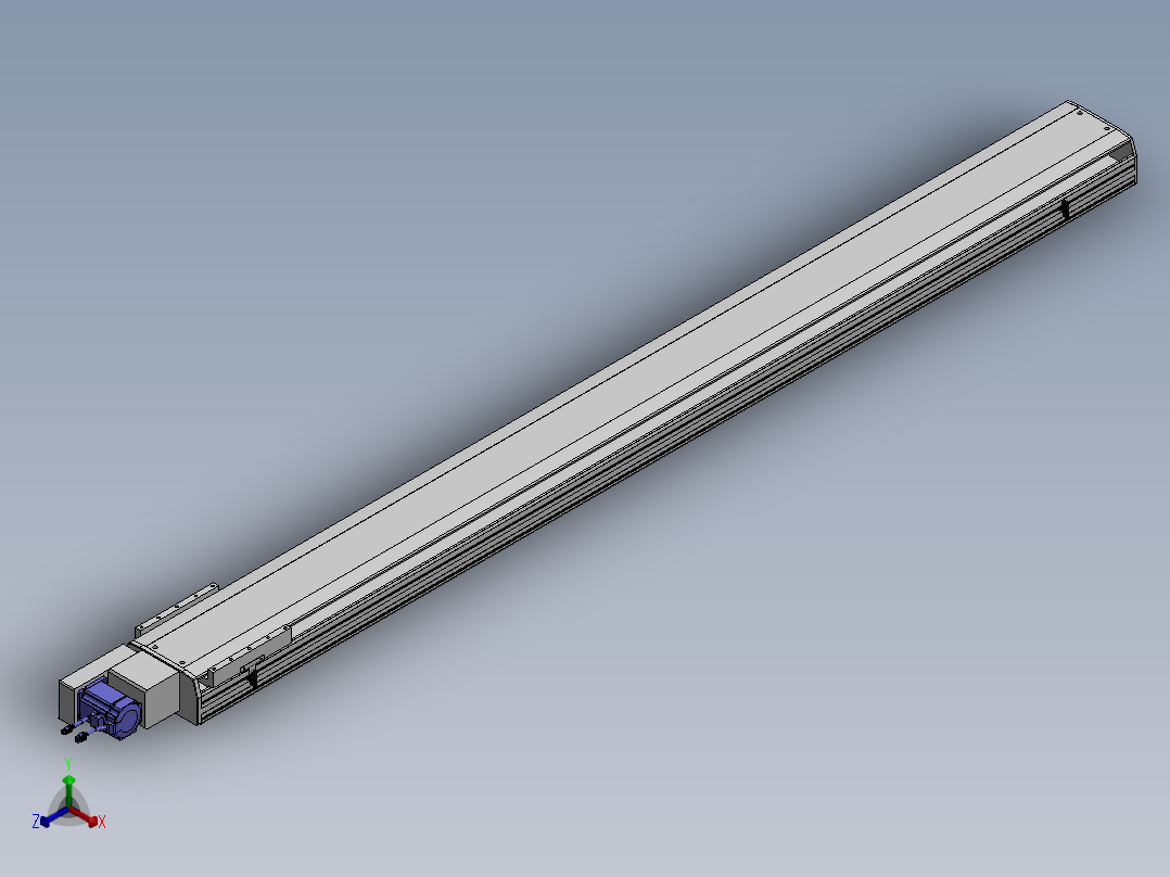 精密模组MT220-L150-2400-L-M75-C4正等轴测图