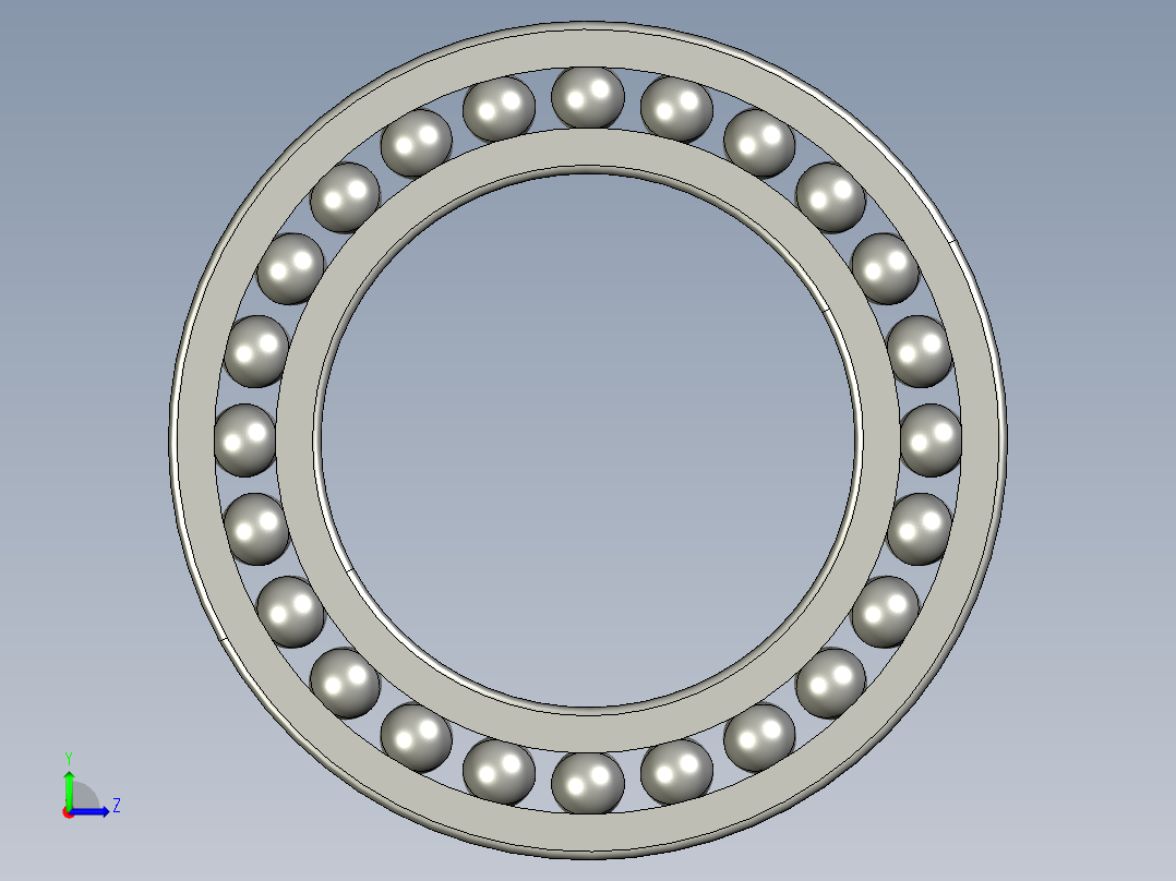 深沟球轴承6014左视图