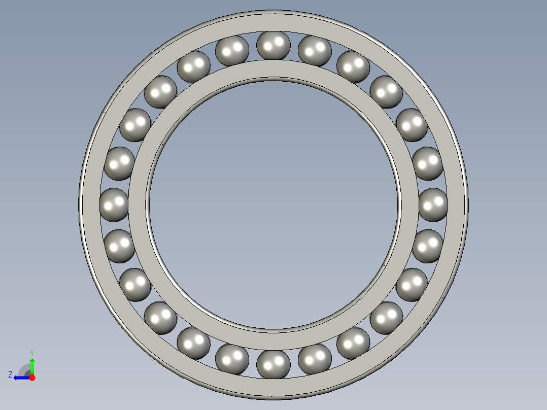 深沟球轴承6014右视图