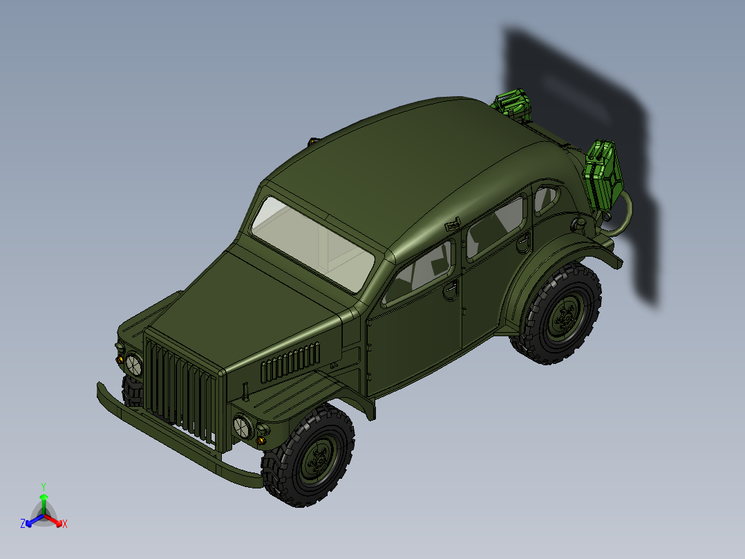 汽车正等轴测图