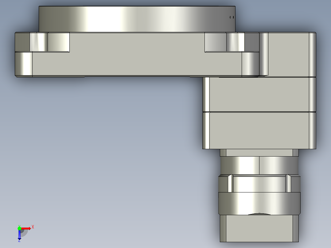 中空旋转平台KFN280-L2-50-(19-70-90-M5)俯视图
