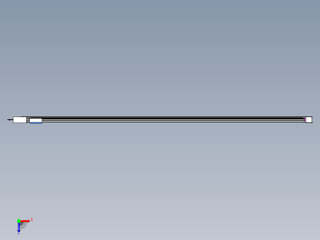 威洛博LB.GB同步带传动--欧规系列GB8-L96-S3800-BR-P75俯视图
