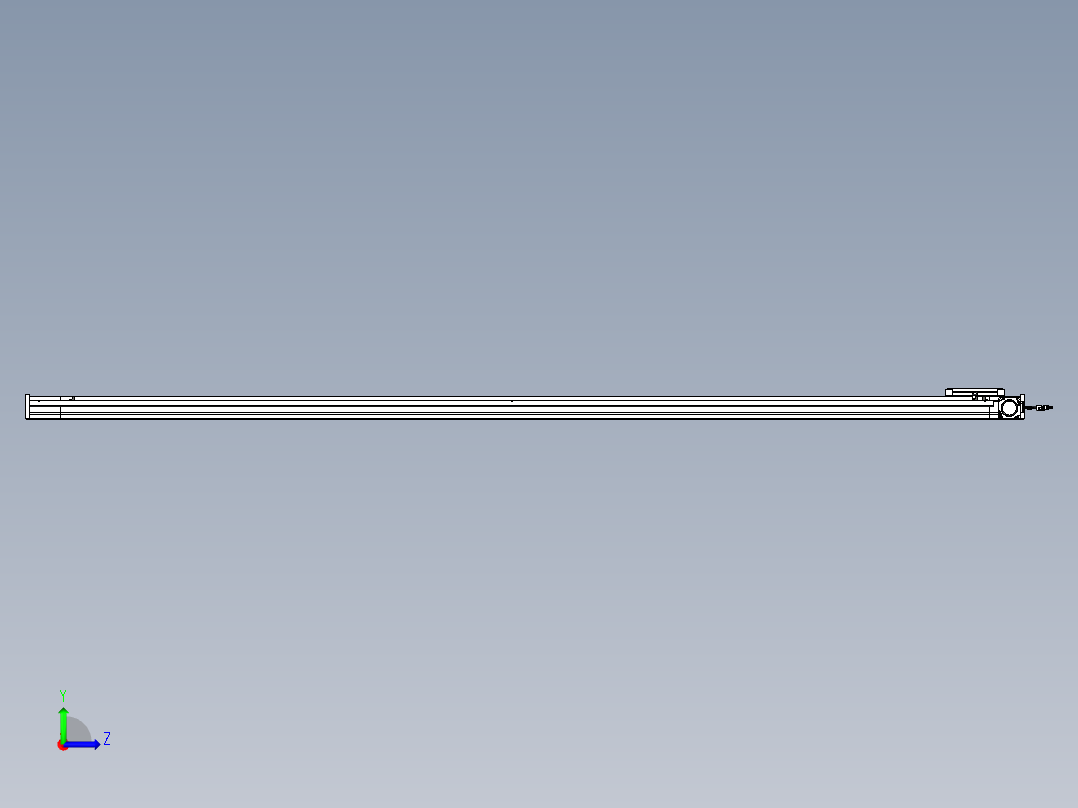 威洛博LB.GB同步带传动--欧规系列LB6A-L130-S2500-BR左视图