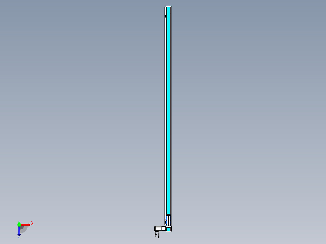 威洛博LB.GB同步带传动--欧规系列LB6A-L130-S2500-BR俯视图