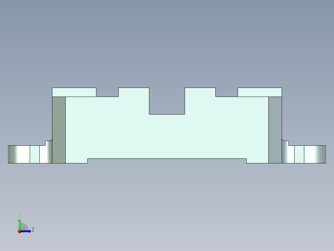 发动机模型左视图