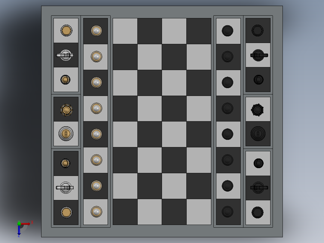 国际象棋-优雅的设计俯视图