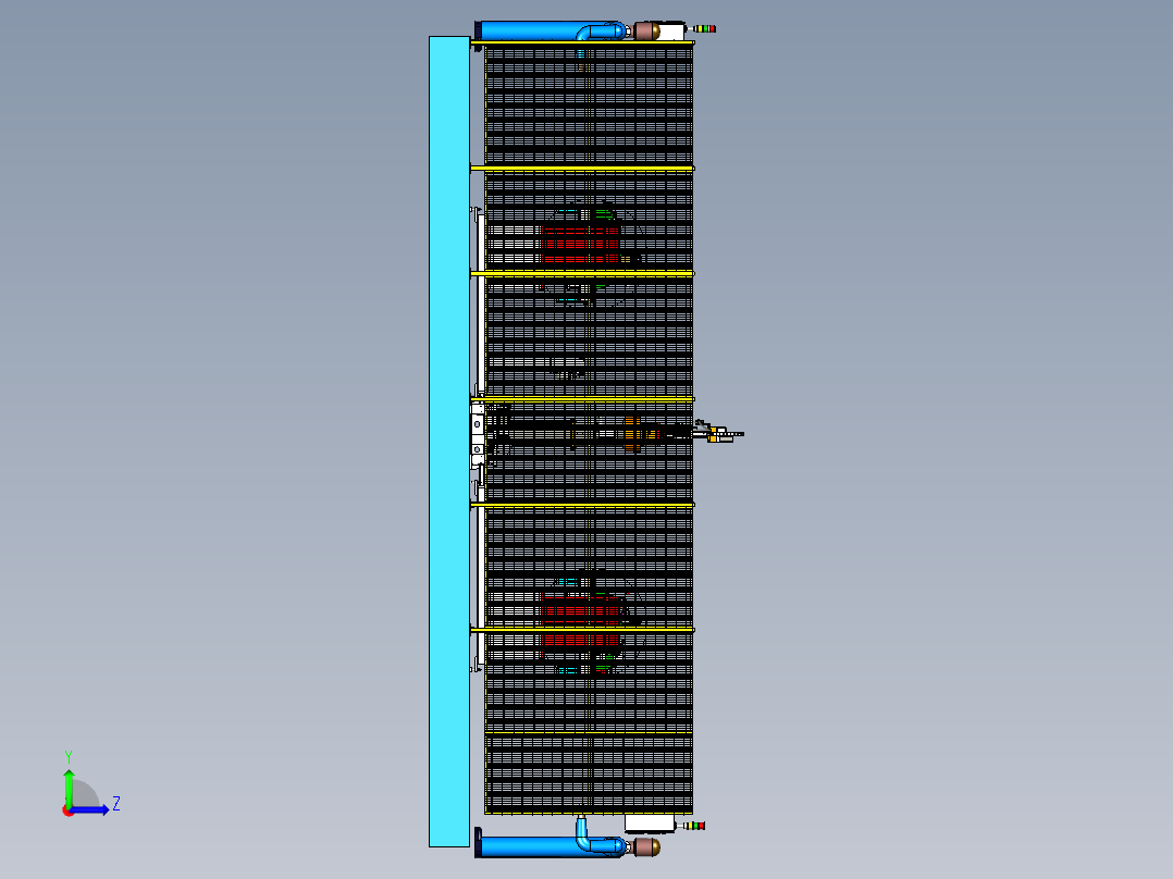 双变位机焊接工作站 用5轴焊接机器人实现左视图