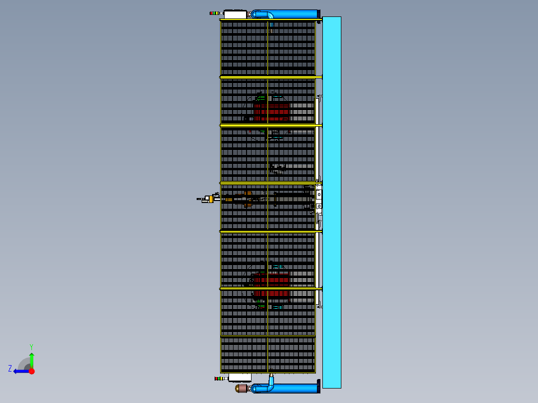 双变位机焊接工作站 用5轴焊接机器人实现右视图