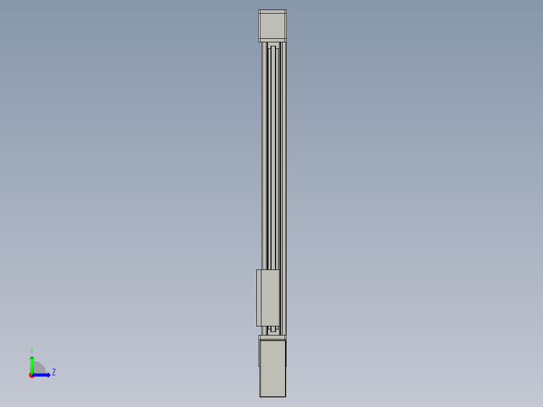 欧规系列-GB8-L96-S700-BL-P40-MS3左视图