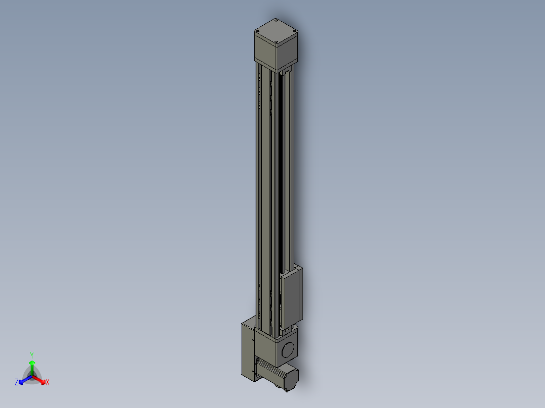 欧规系列-GB8-L96-S700-BL-P40-MS3正等轴测图