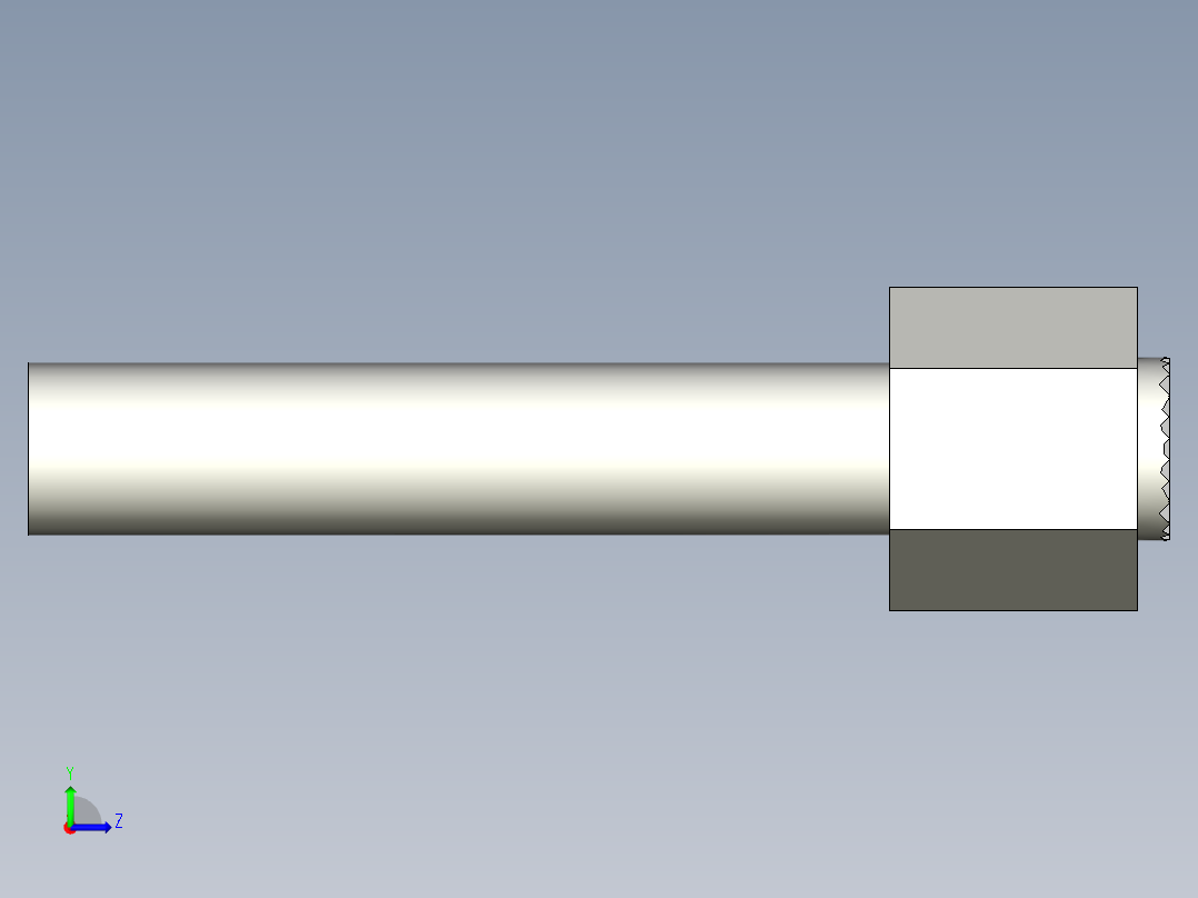 定位配件(A)BUH-3D多系列多零件图纸模型左视图