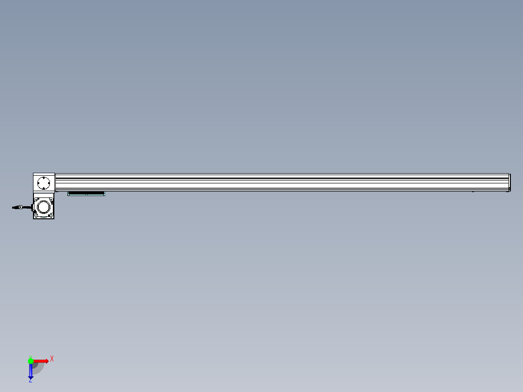 威洛博VBC同步带传动一无尘环境VBC14-L45-S1650-BLU-ZP75-C3俯视图