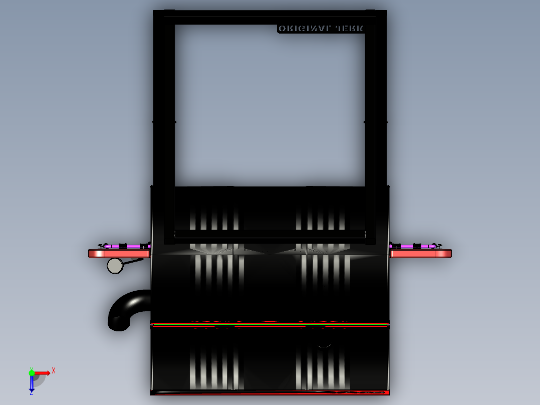 油桶烧烤切口俯视图