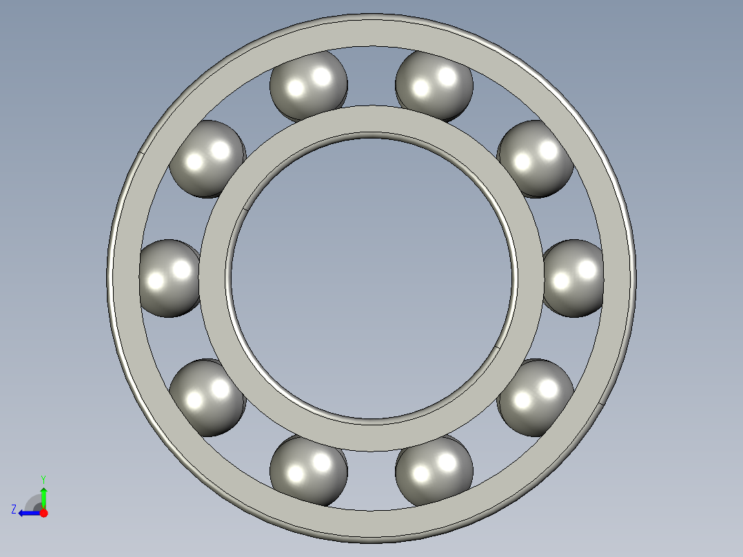 深沟球轴承628-9右视图