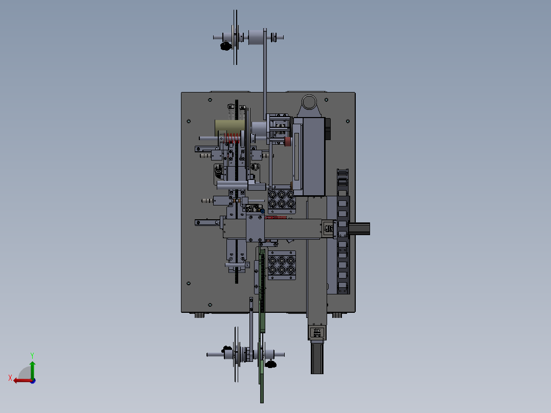 高温测试包装机（属贴片元件高温测试之后用到的设备）后视图