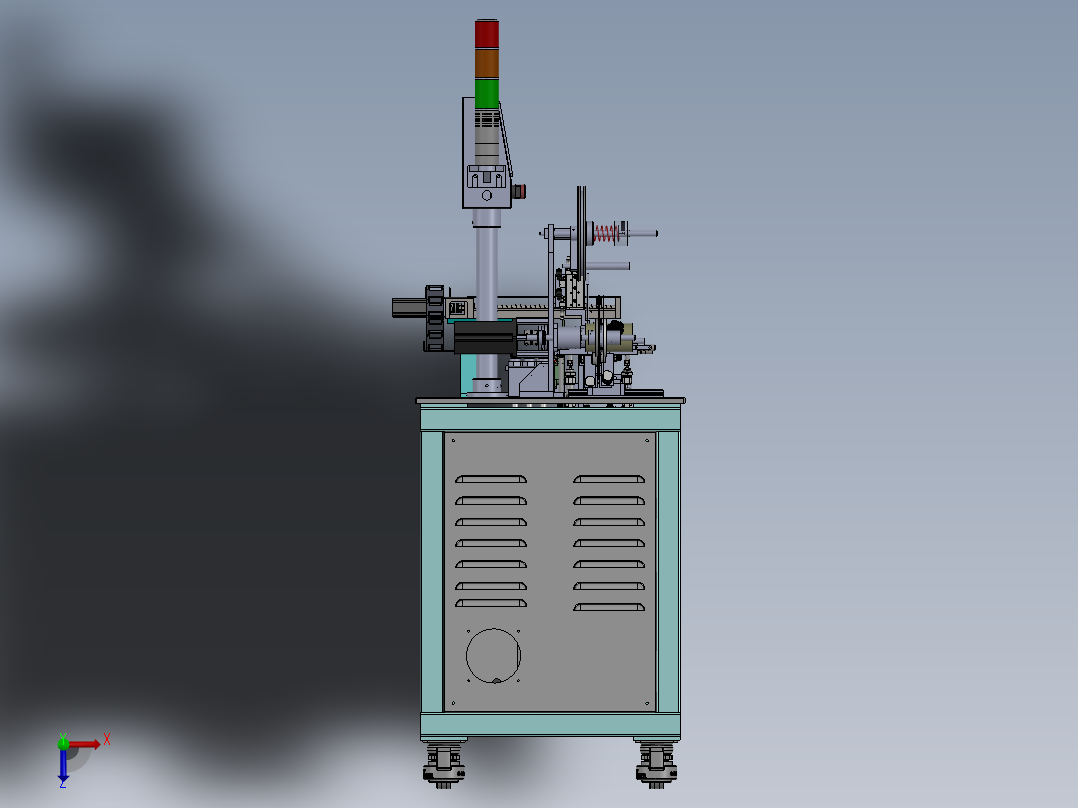 高温测试包装机（属贴片元件高温测试之后用到的设备）俯视图