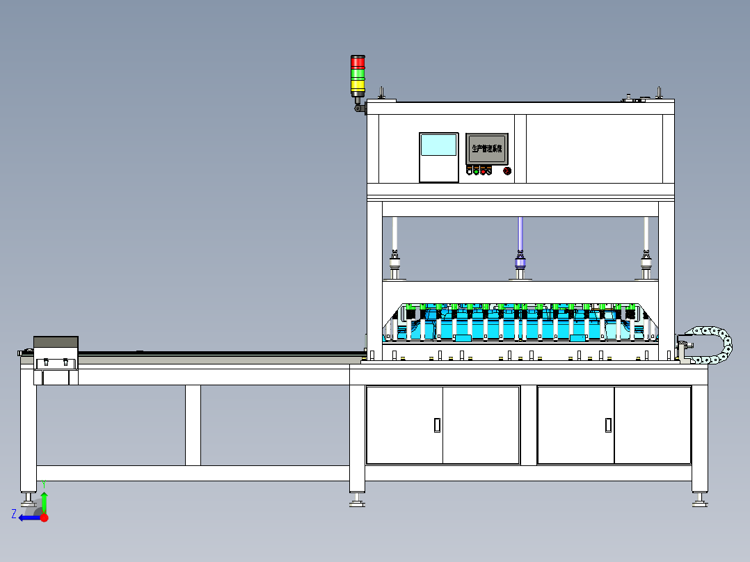 新能源电池包气密性检测stp右视图