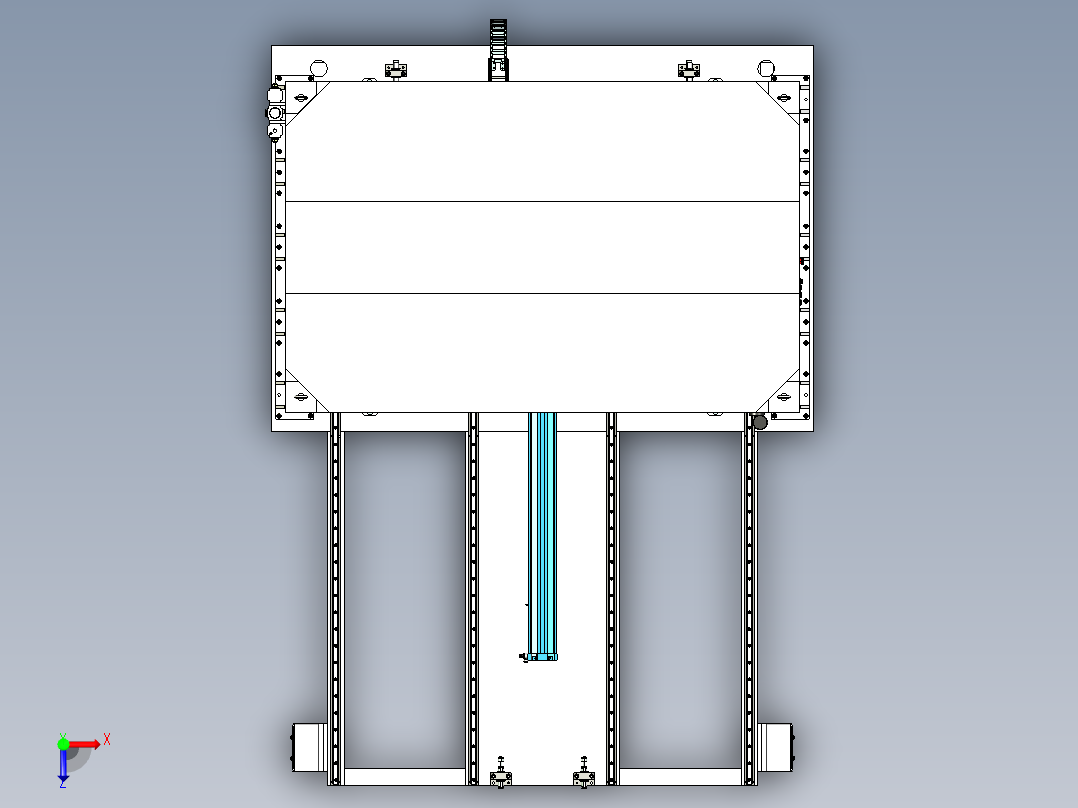新能源电池包气密性检测stp俯视图