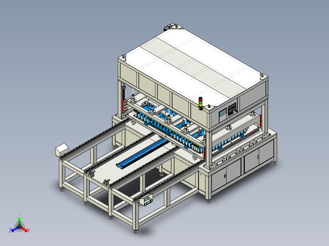 新能源电池包气密性检测stp正等轴测图
