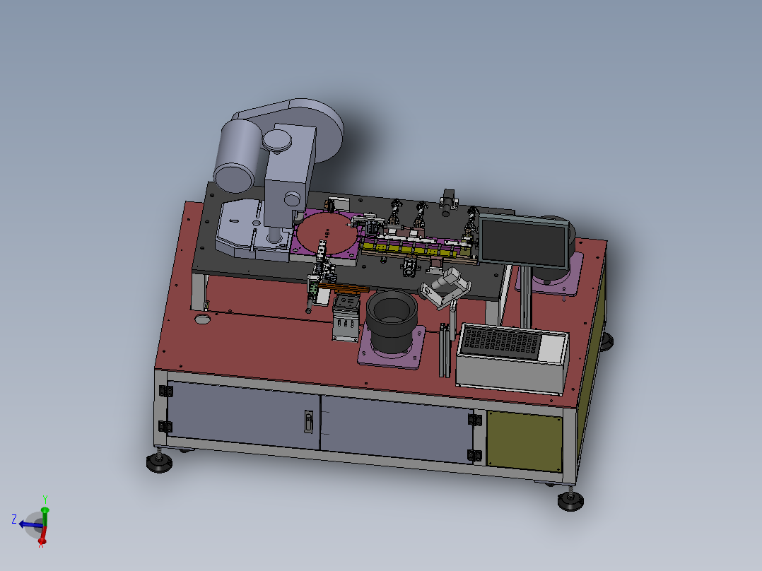 电子锁自动组装机（sw14可编辑+工程图）